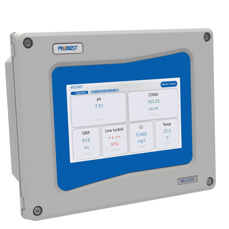 China Facotry Online Digital Multi-Parâmetro Testador de Qualidade da Água com PH TDS TEMP EC. Turbidez de bacalhau medidor de amônia