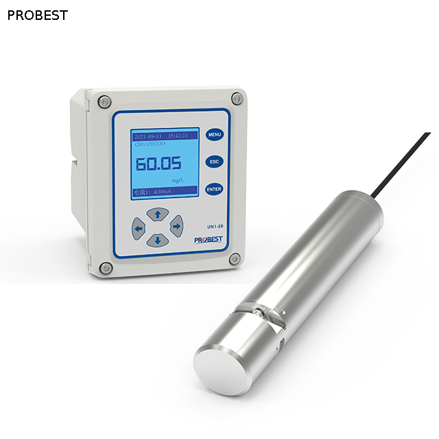  PUVCOD-900 China Probest Online RS485 Probest Bacalhau Sonda Analisador Instrumento de Medição para Água de Esgoto Água do Mar