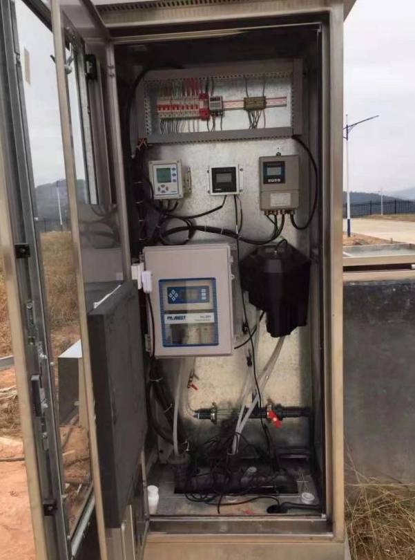 Sensores de água Probest no campo da 2ª estação de água encanada da cidade de Gutian